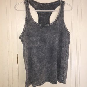 Acid Wash Racerback Tank Top